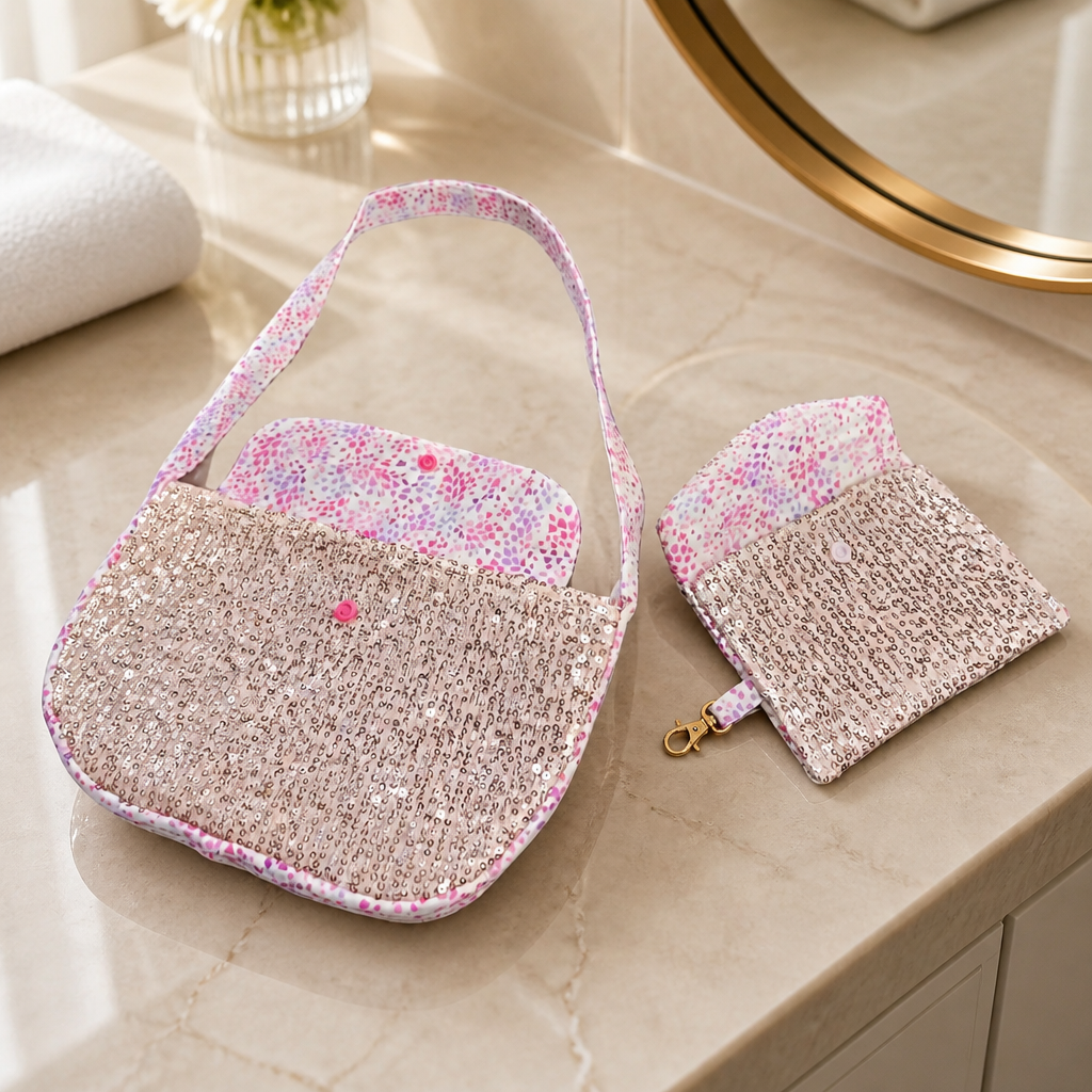 Girls Purse and Wallet Set