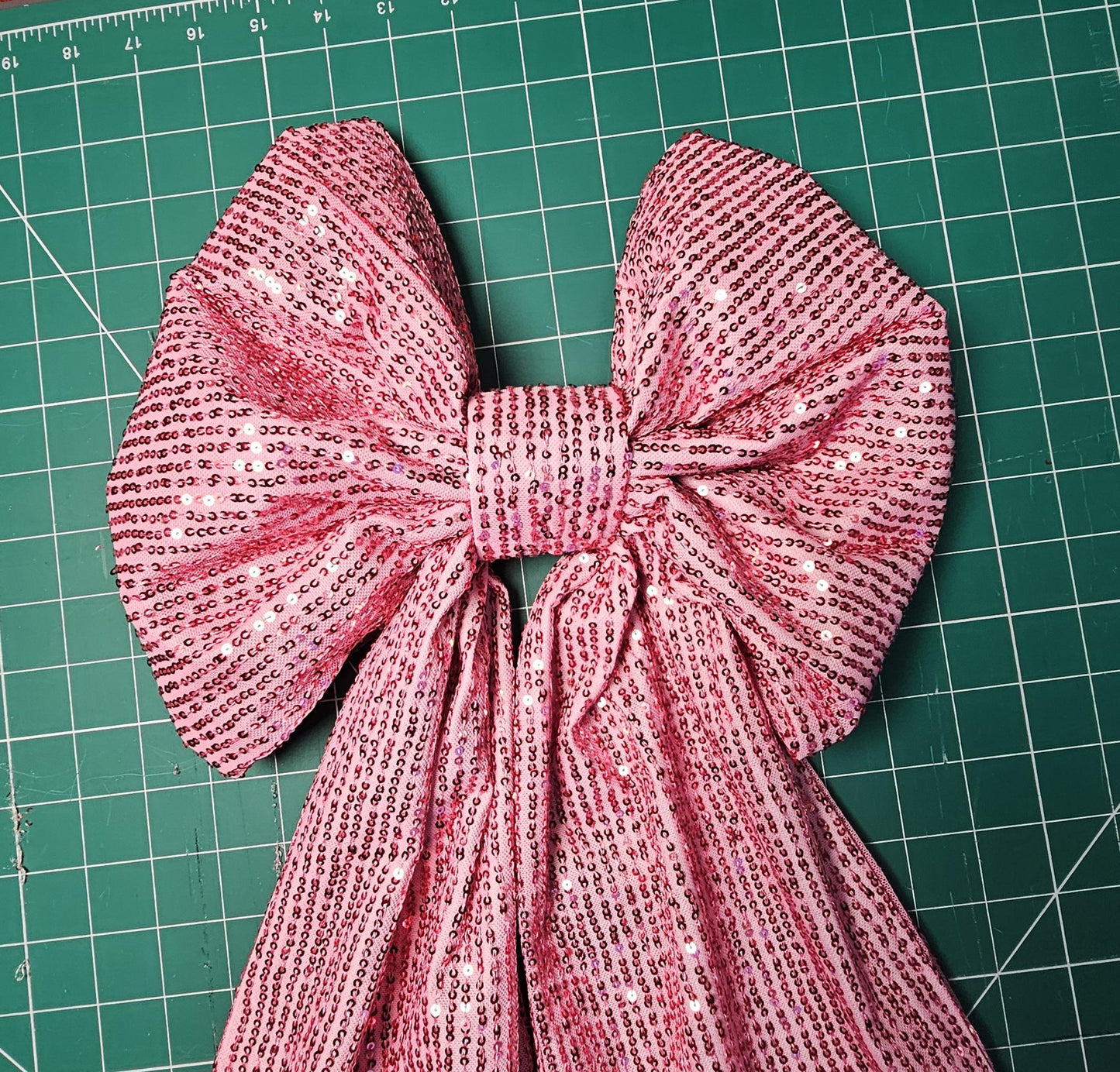 Handmade Sequins Fabric Decoration Bow