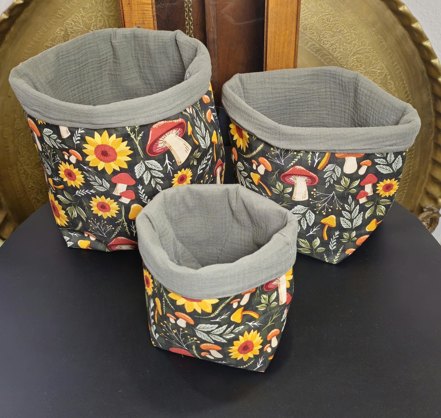 Handmade Fabric Storage Baskets