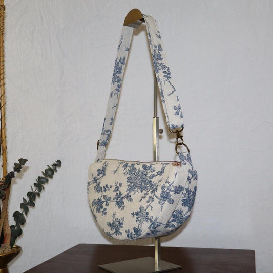 Handmade Half Moon Crossbody Bag