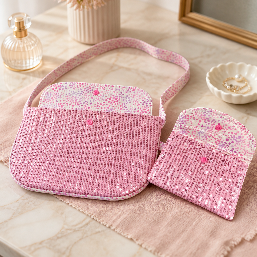 Girls Purse and Wallet Set
