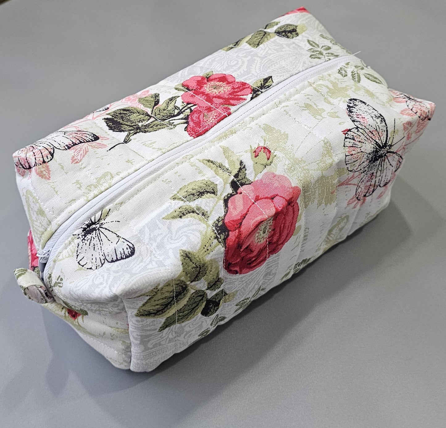 Handmade Floral Cotton Make Up Bag