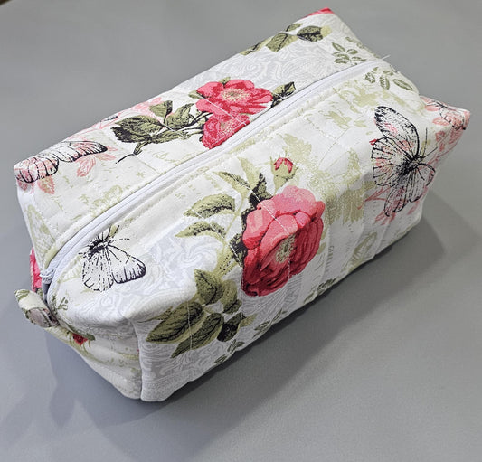 Handmade Floral Cotton Make Up Bag