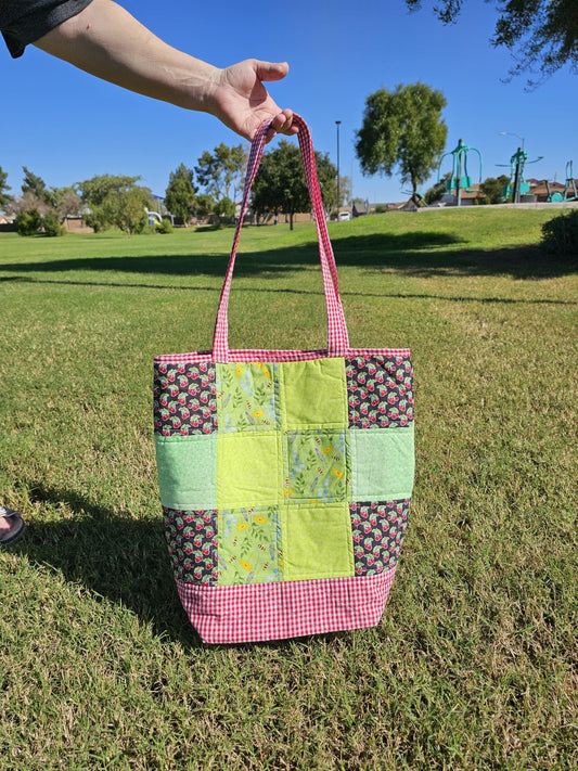 Women's Medium Patched Tote Bag