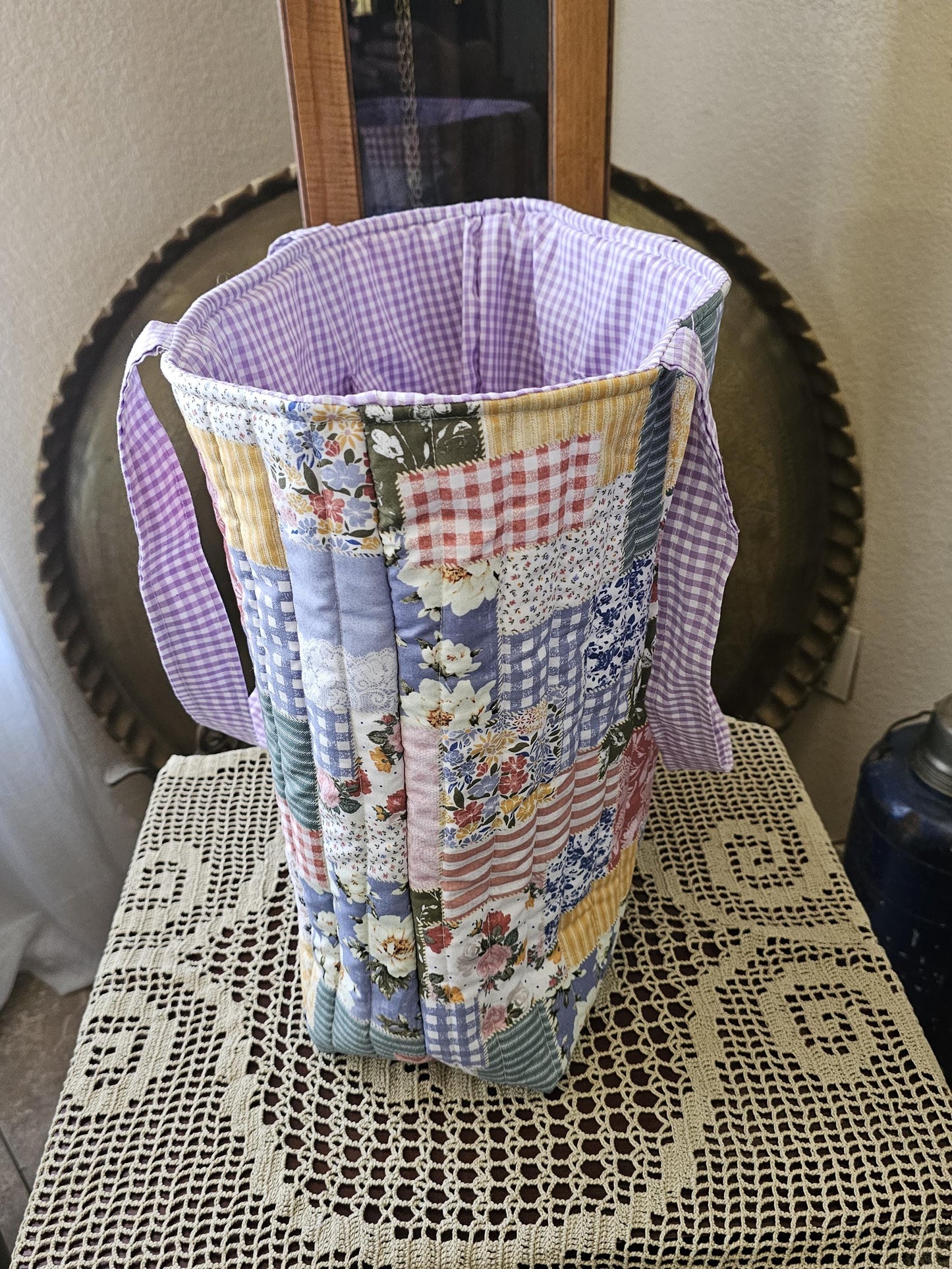 Large Quilted Women's Tote Bag