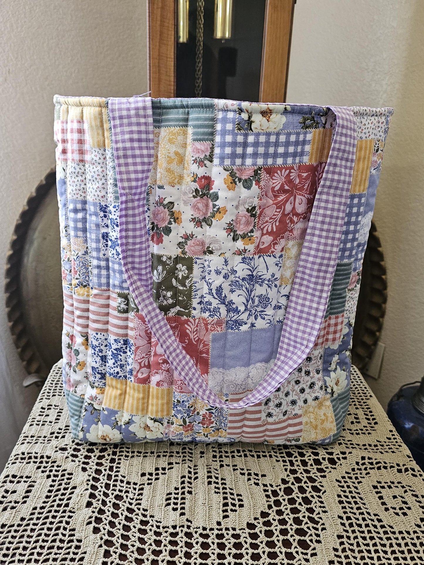 Large Quilted Women's Tote Bag