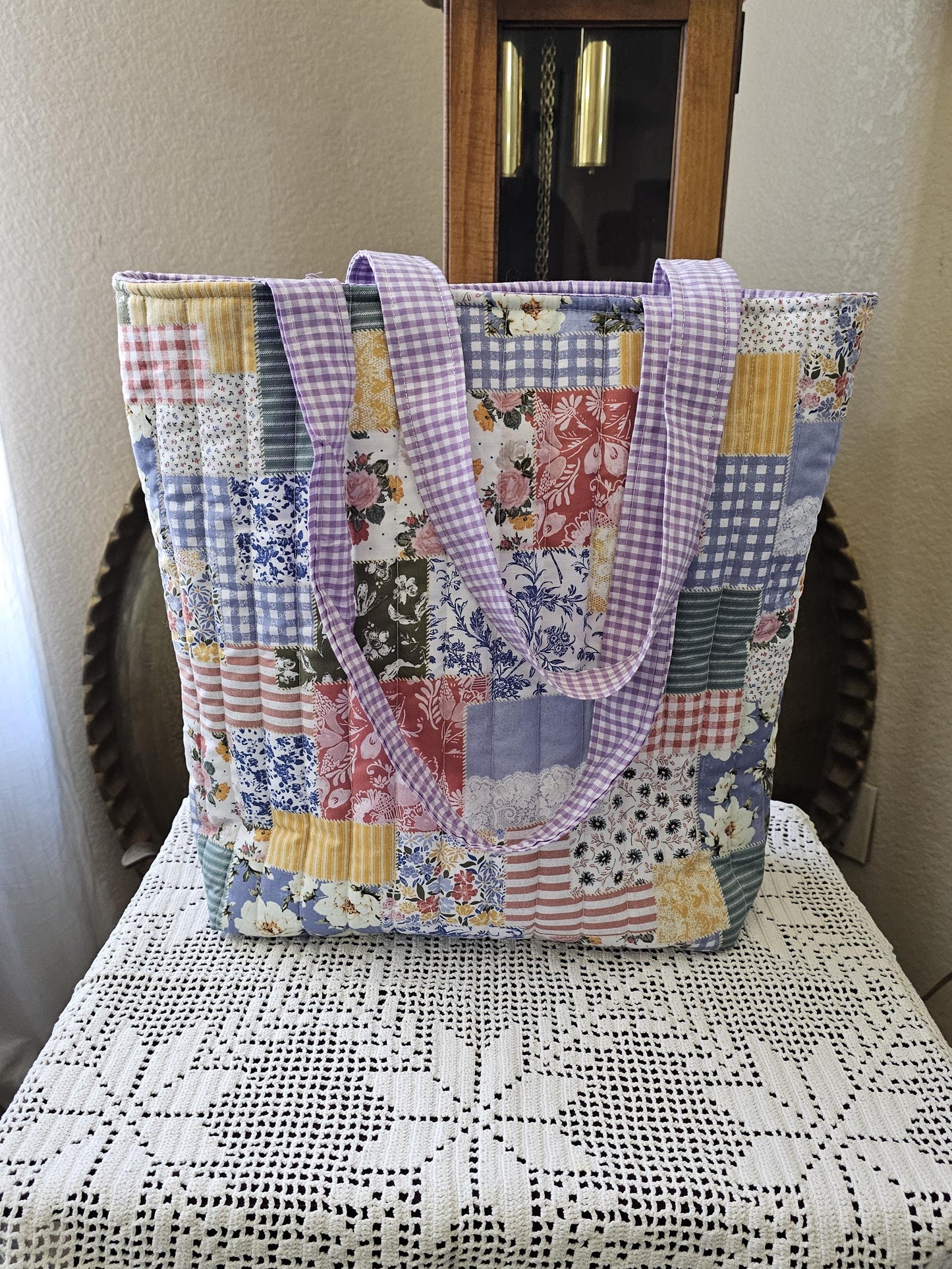 Large Quilted Women's Tote Bag