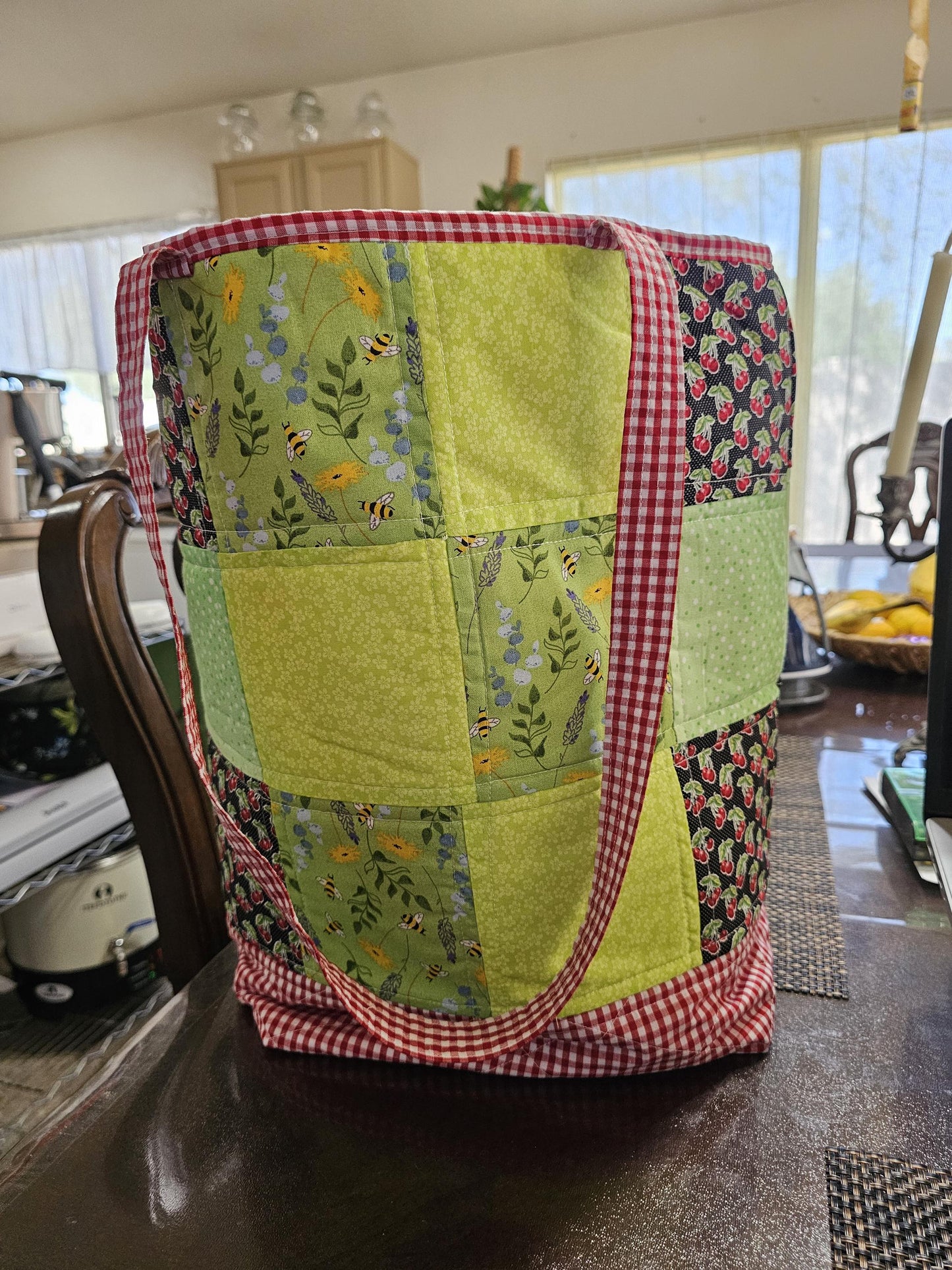 Women's Medium Patched Tote Bag