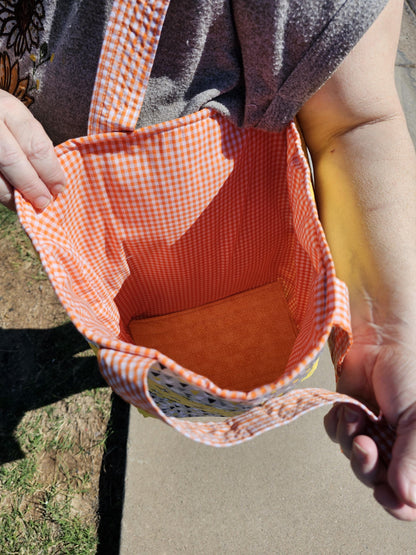 Women's Medium Size Patched Tote Bag