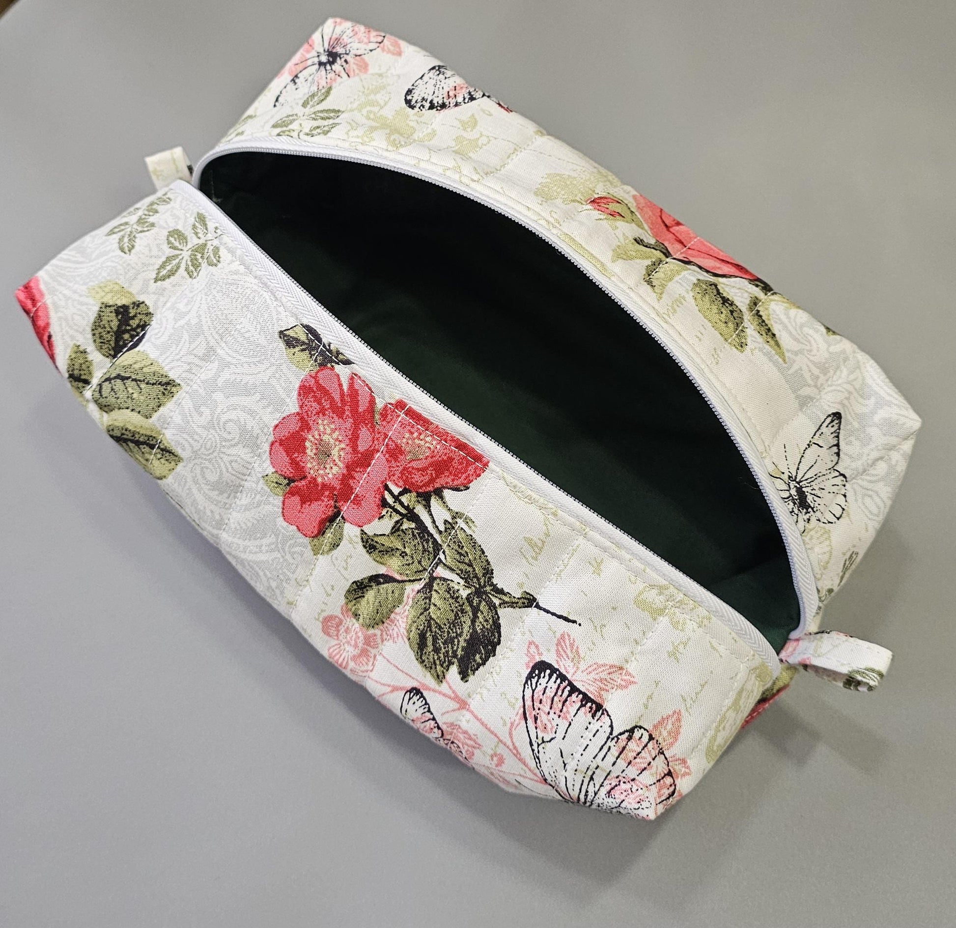 Handmade Floral Cotton Make Up Bag