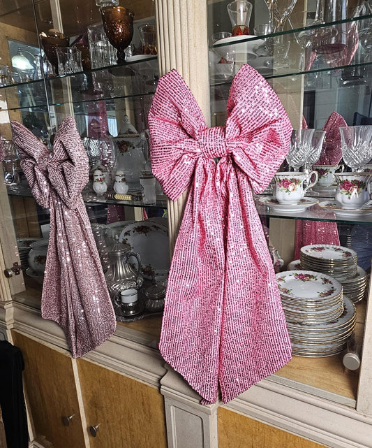 Handmade Sequins Fabric Decoration Bow