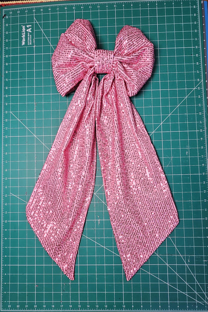 Handmade Sequins Fabric Decoration Bow