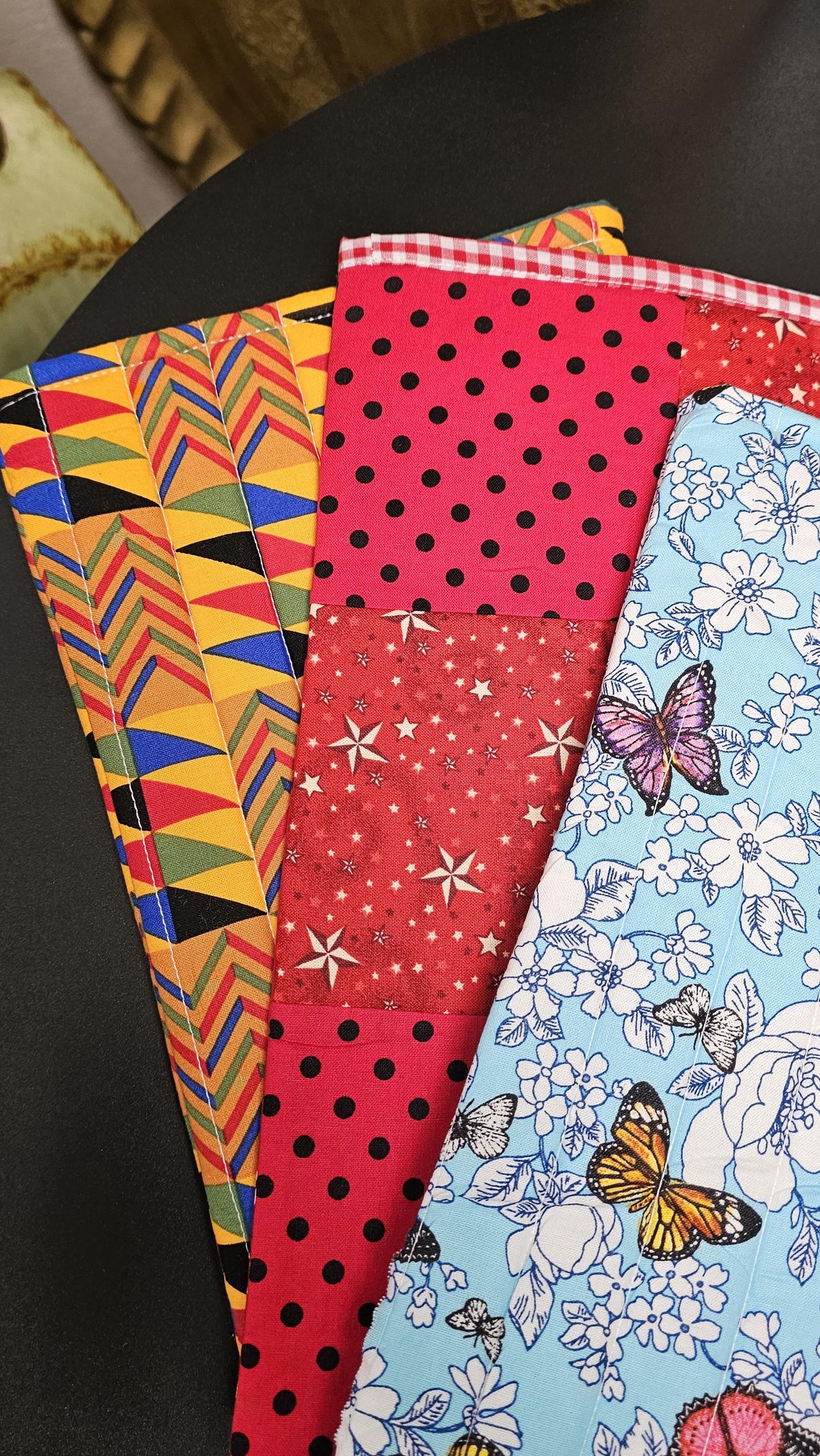 Handmade Cotton Book Sleeve, 13" x 8"