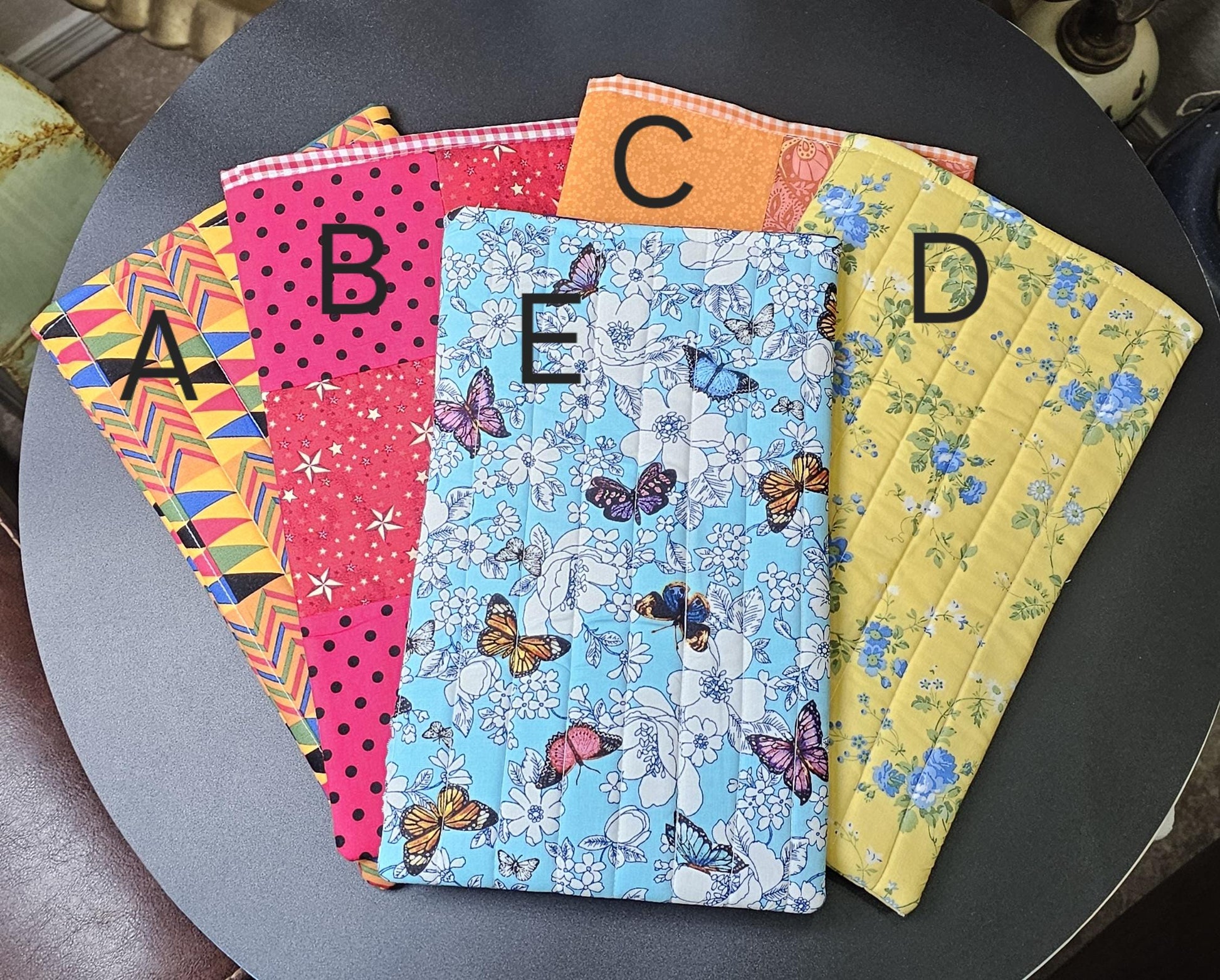 Handmade Cotton Book Sleeve, 13" x 8"