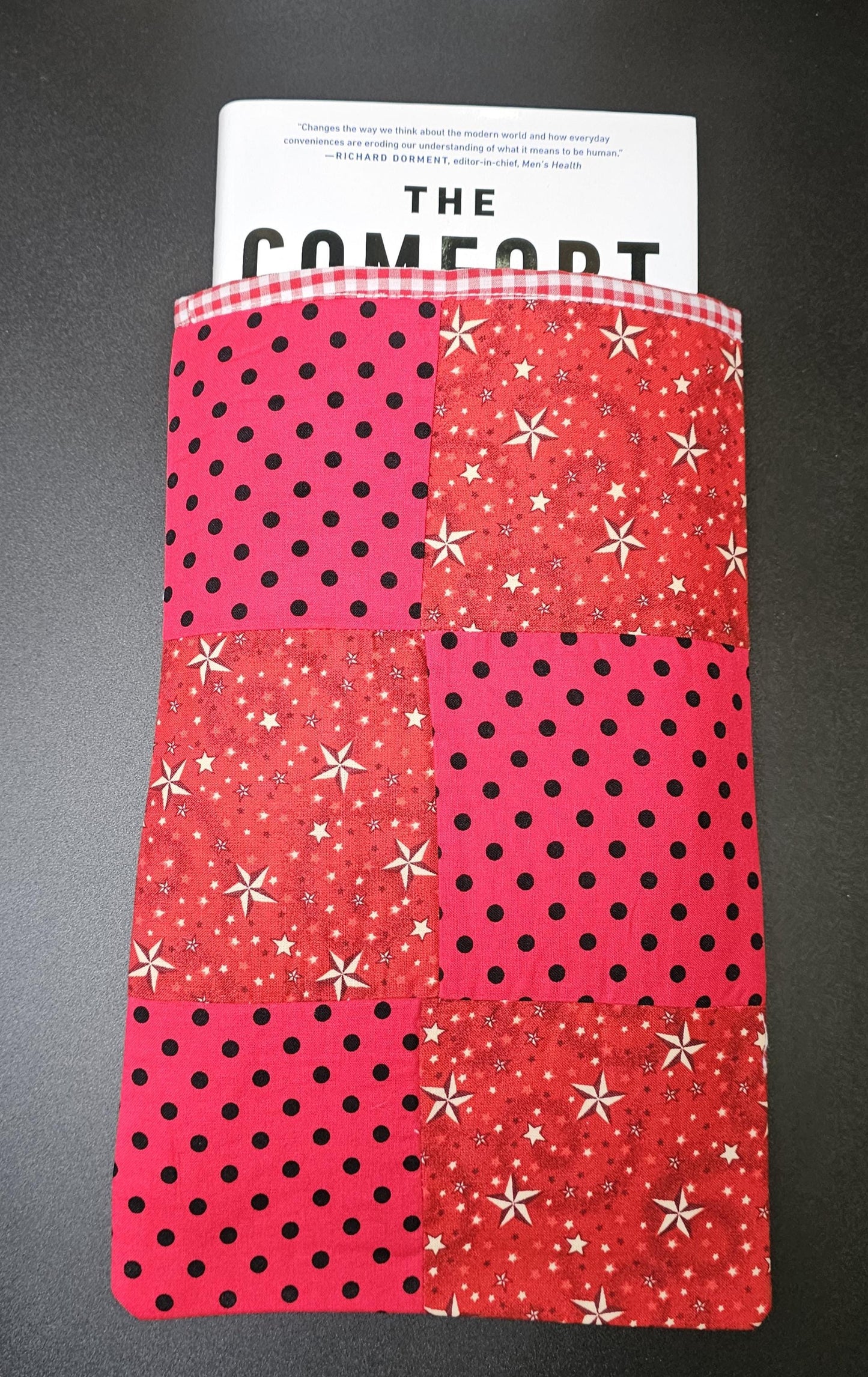 Handmade Cotton Book Sleeve, 13" x 8"
