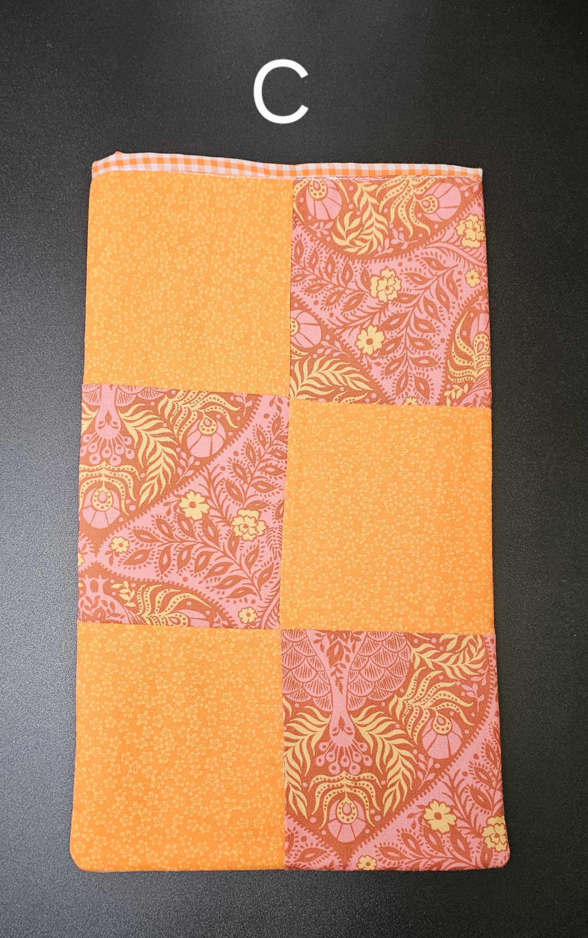 Handmade Cotton Book Sleeve, 13" x 8"