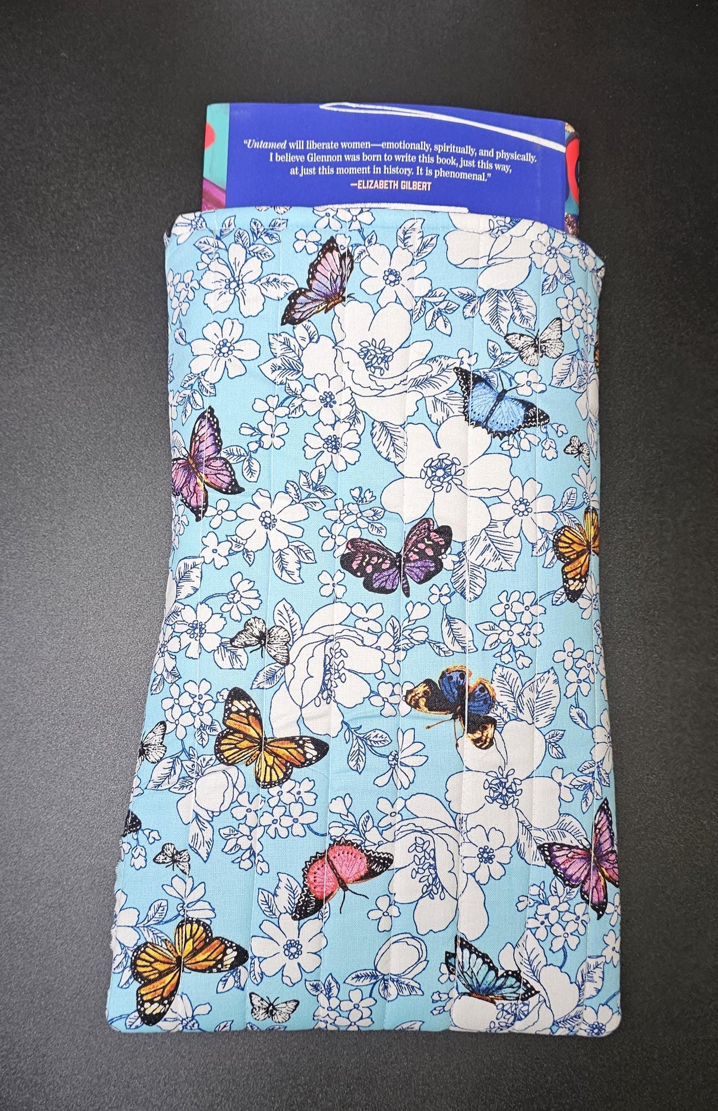 Handmade Cotton Book Sleeve, 13" x 8"