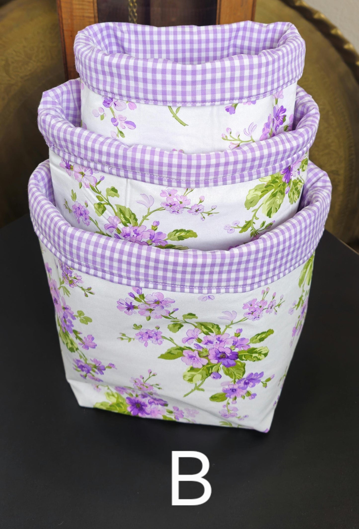 Handmade Fabric Storage Baskets