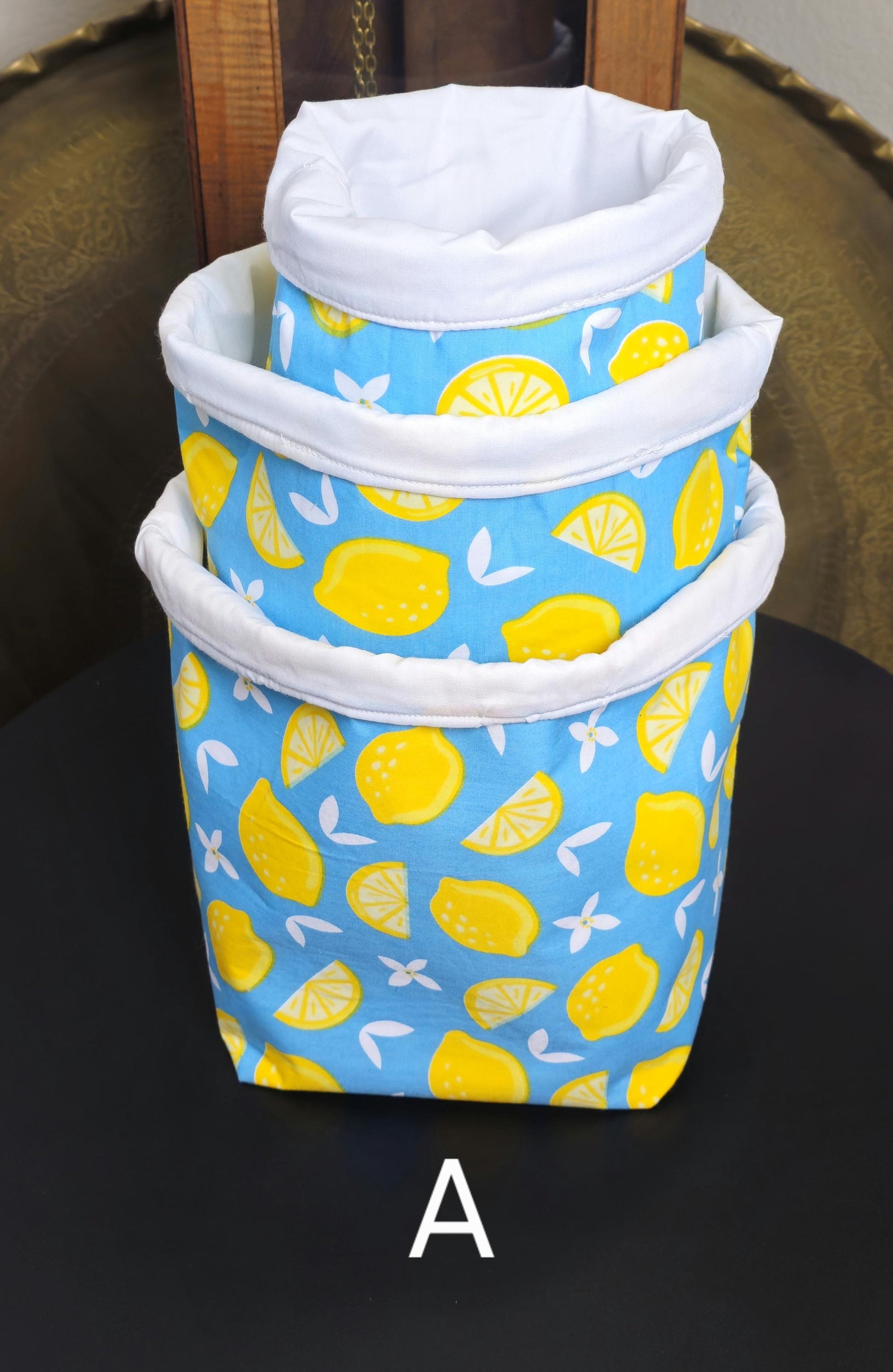 Handmade Fabric Storage Baskets