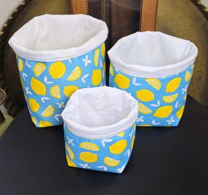 Handmade Fabric Storage Baskets
