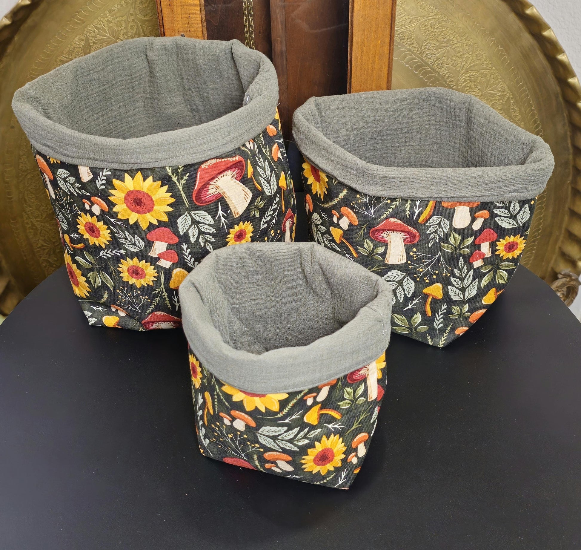 Handmade Fabric Storage Baskets