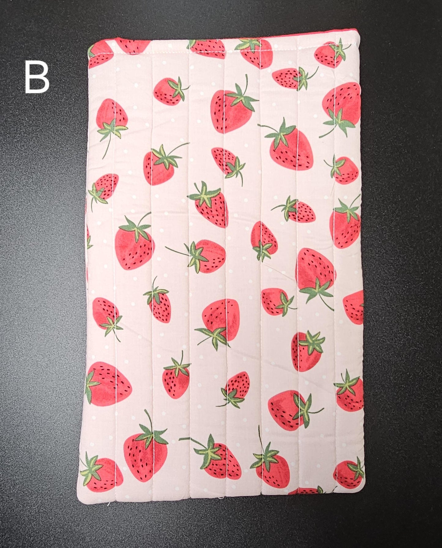 Handmade Cotton Book Sleeve, Floral Padded Book Cover