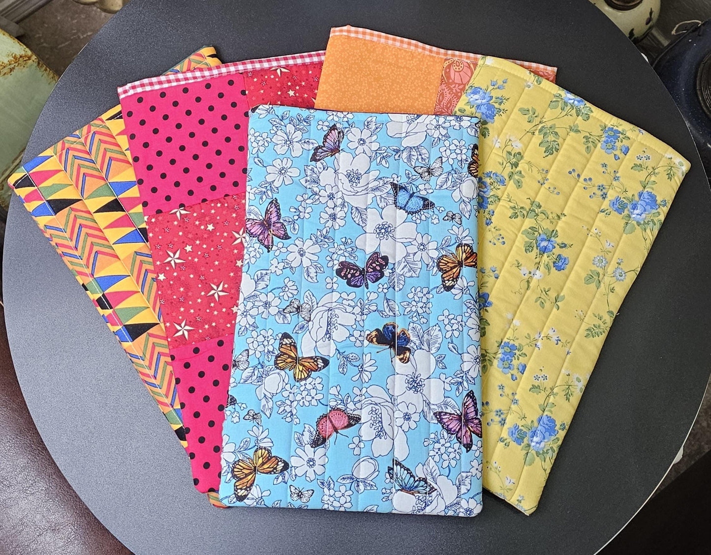 Handmade Cotton Book Sleeve, 13" x 8"