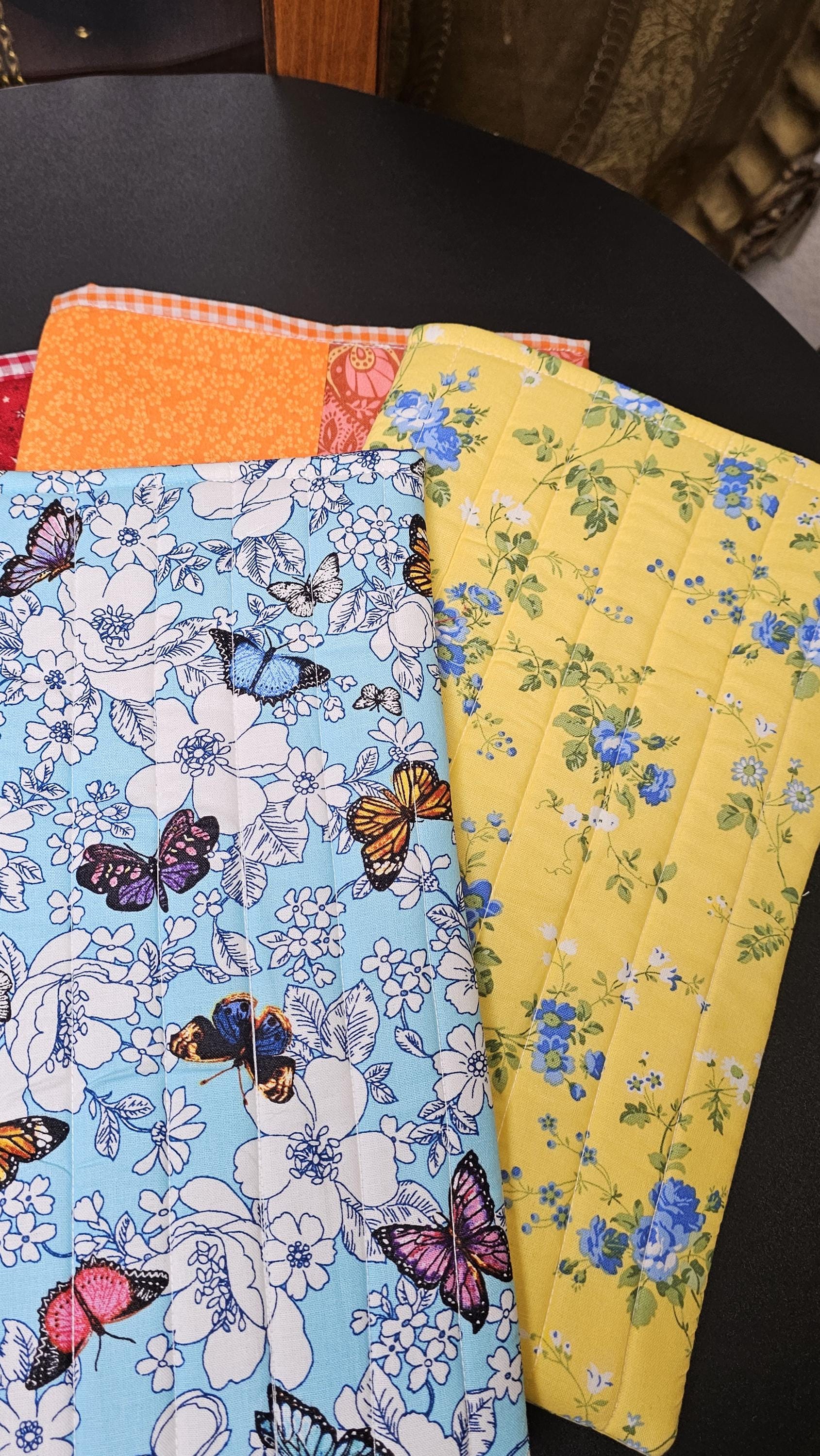 Handmade Cotton Book Sleeve, 13" x 8"