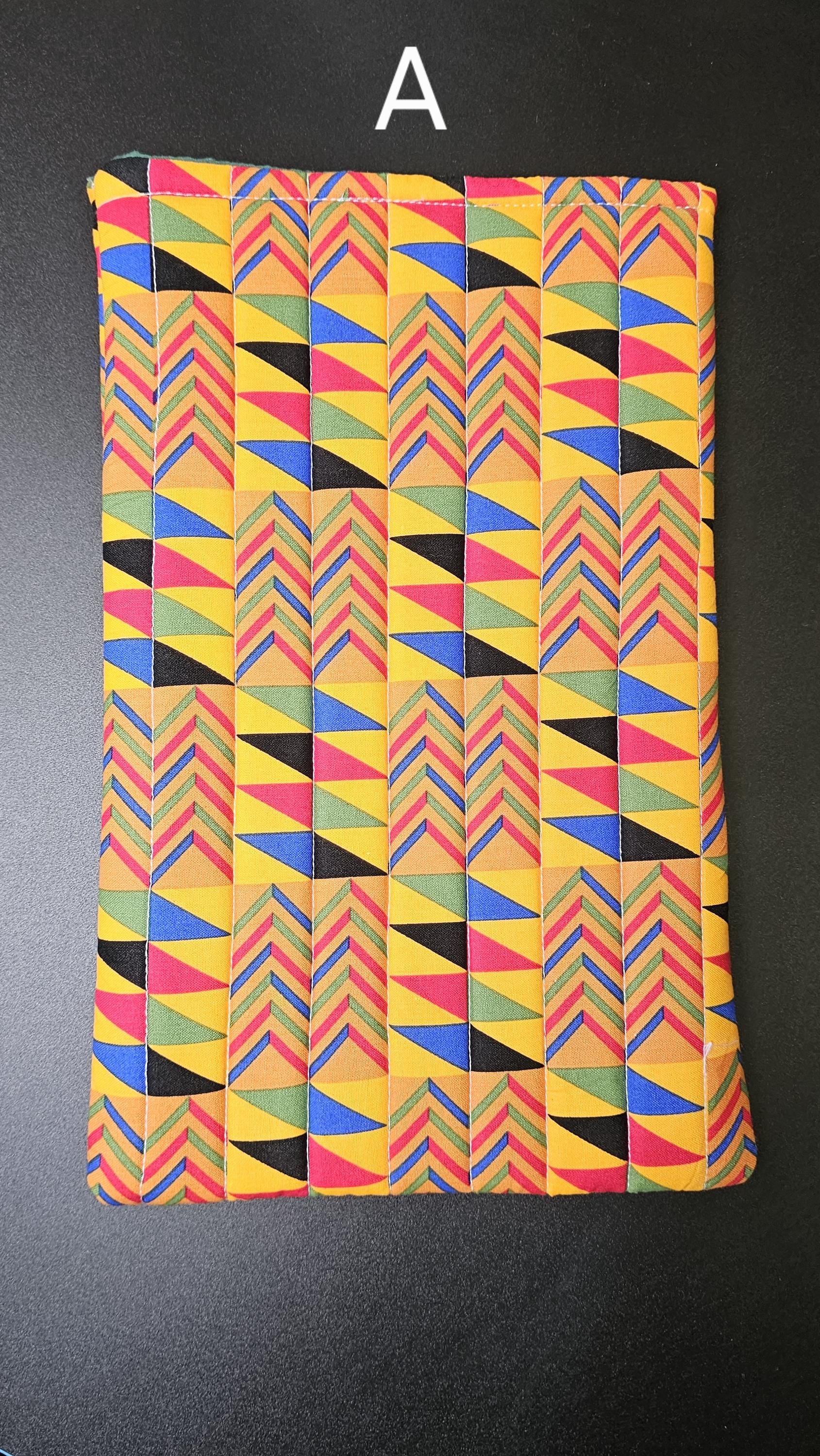 Handmade Cotton Book Sleeve, 13" x 8"