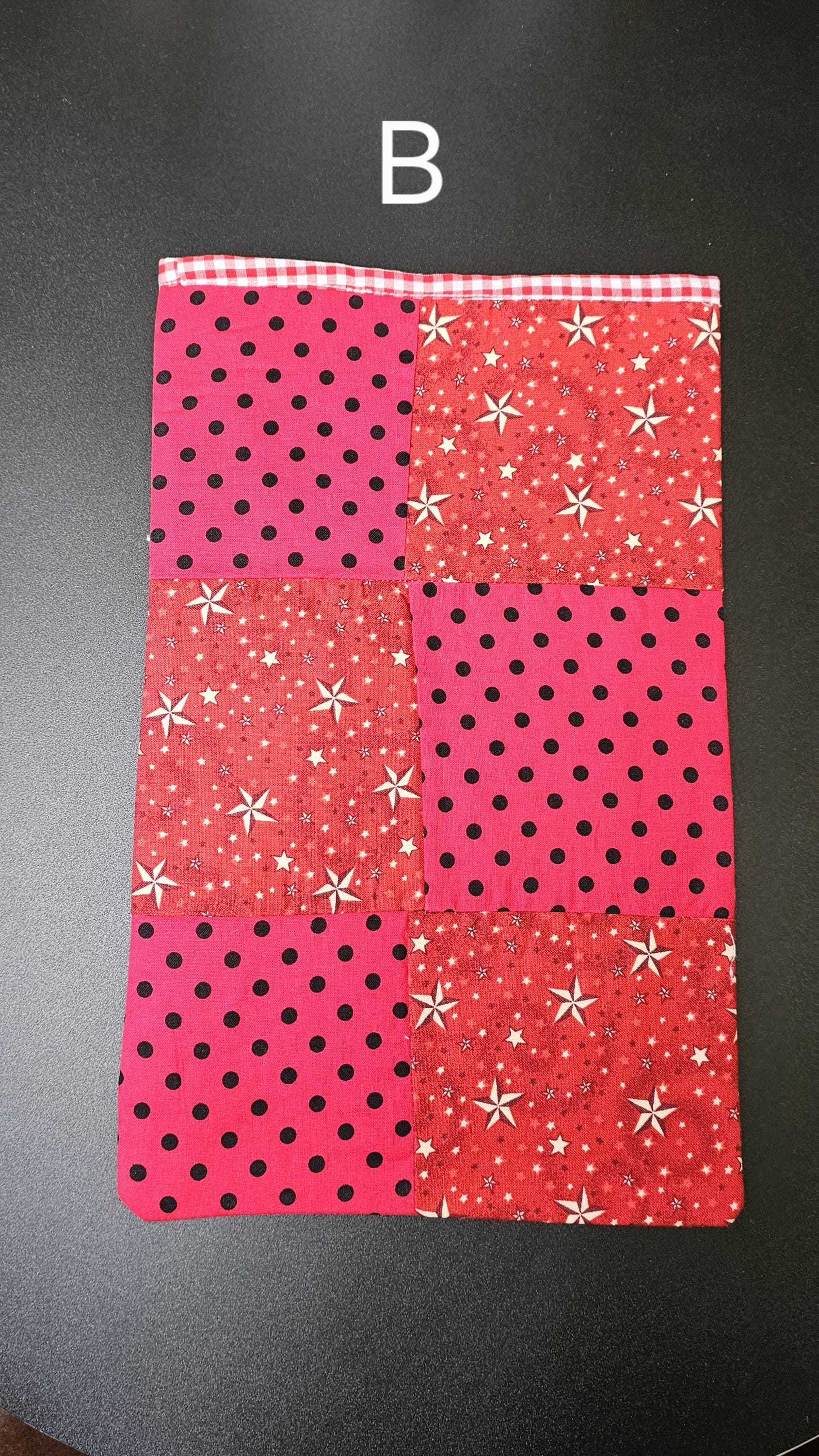 Handmade Cotton Book Sleeve, 13" x 8"