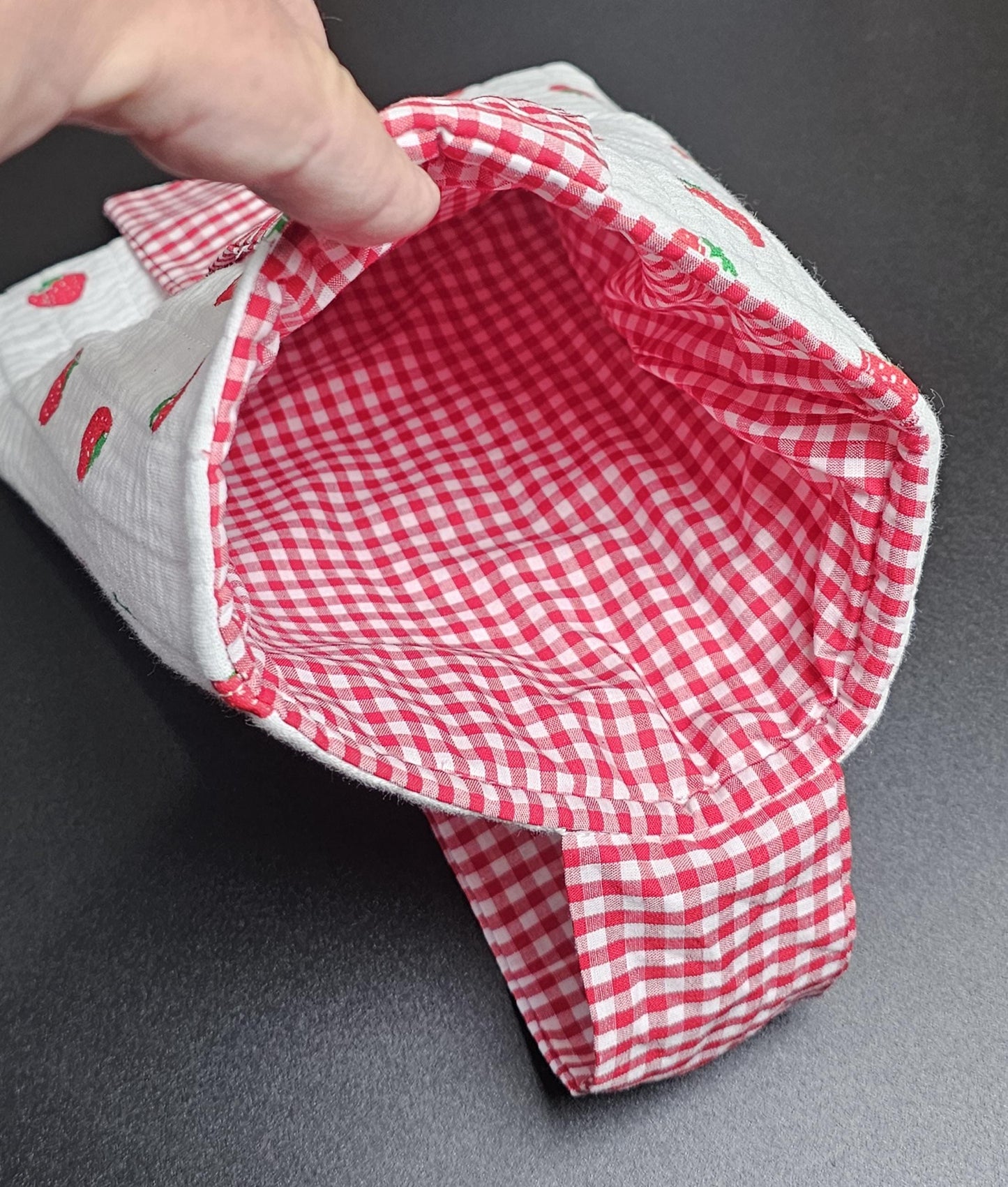 Handmade Cotton Book Sleeve, Floral Padded Book Cover (10" x 7.5")