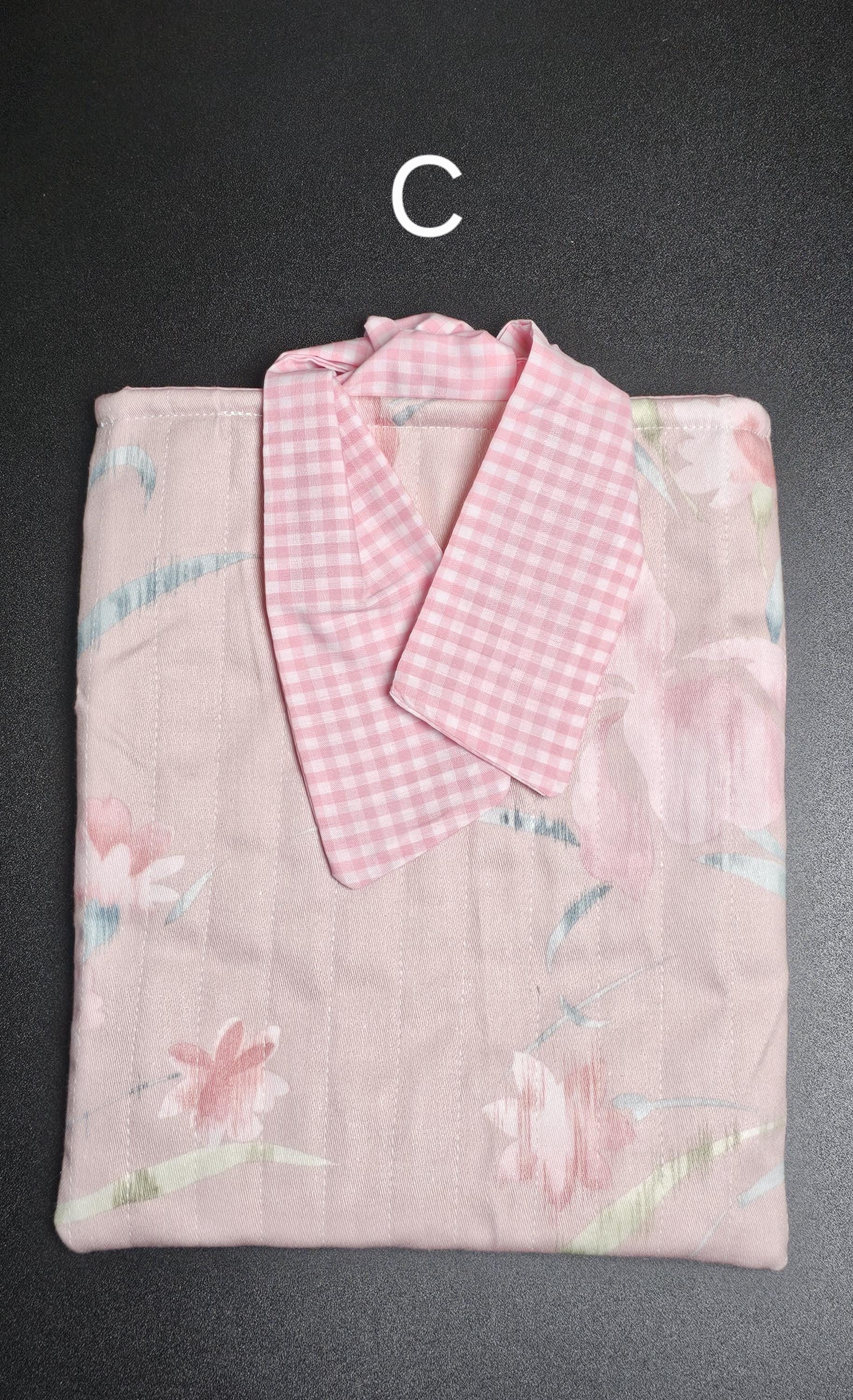 Handmade Cotton Book Sleeve, Floral Padded Book Cover (10" x 7.5")