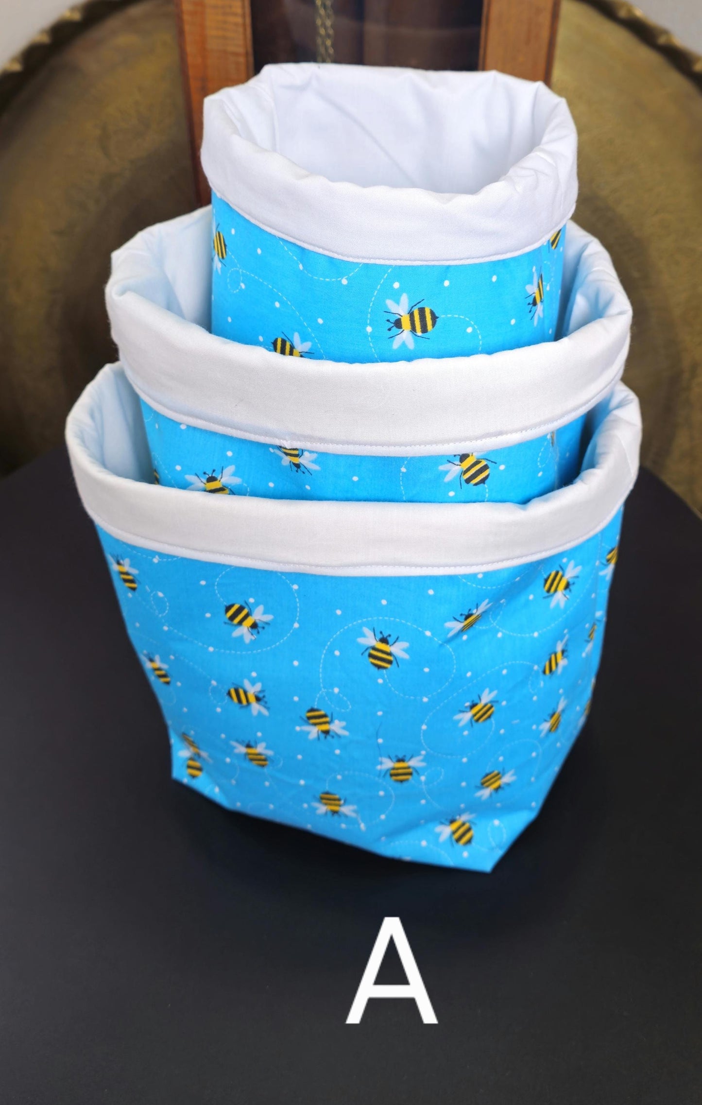 Handmade Fabric Storage Baskets