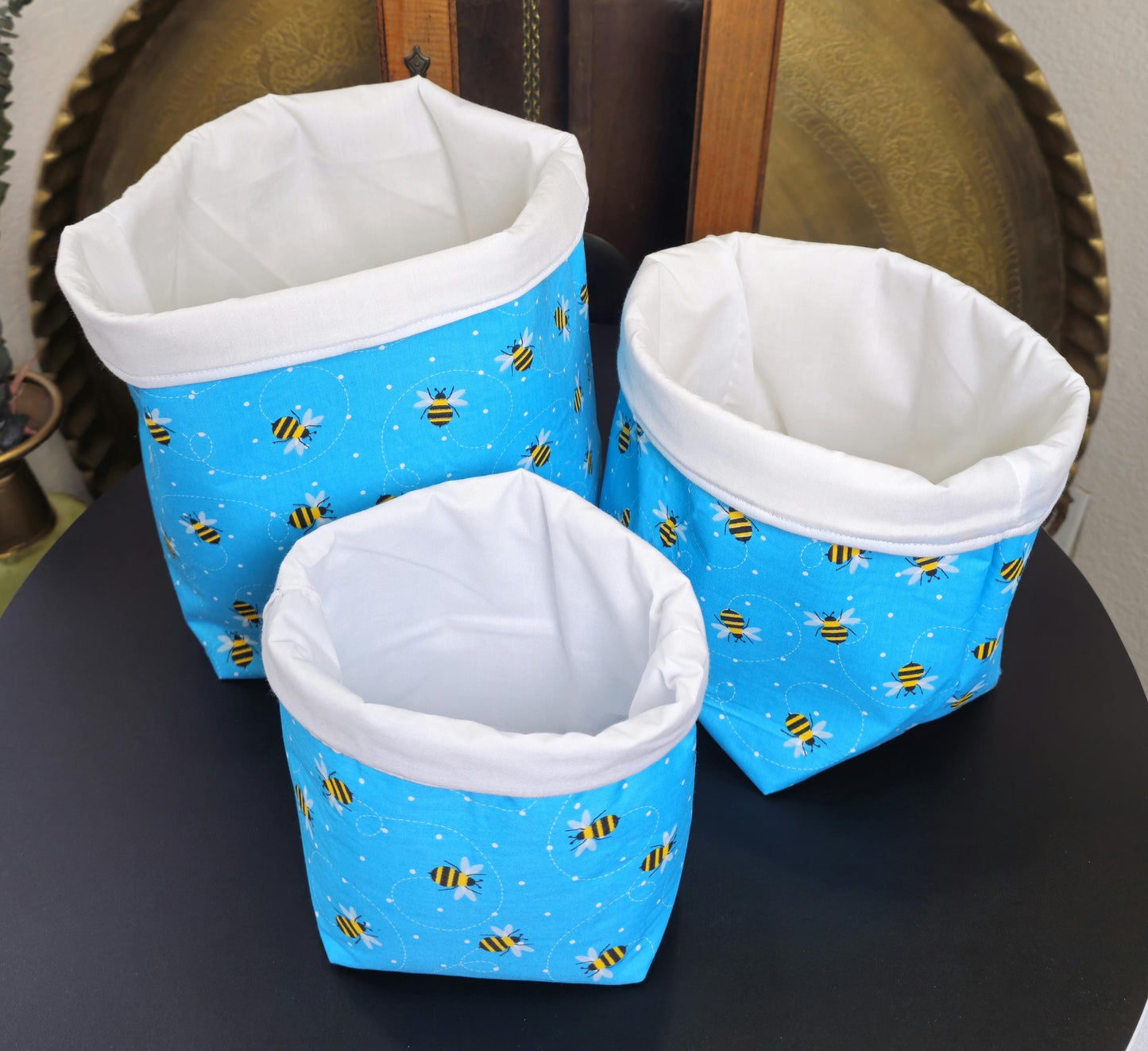 Handmade Fabric Storage Baskets