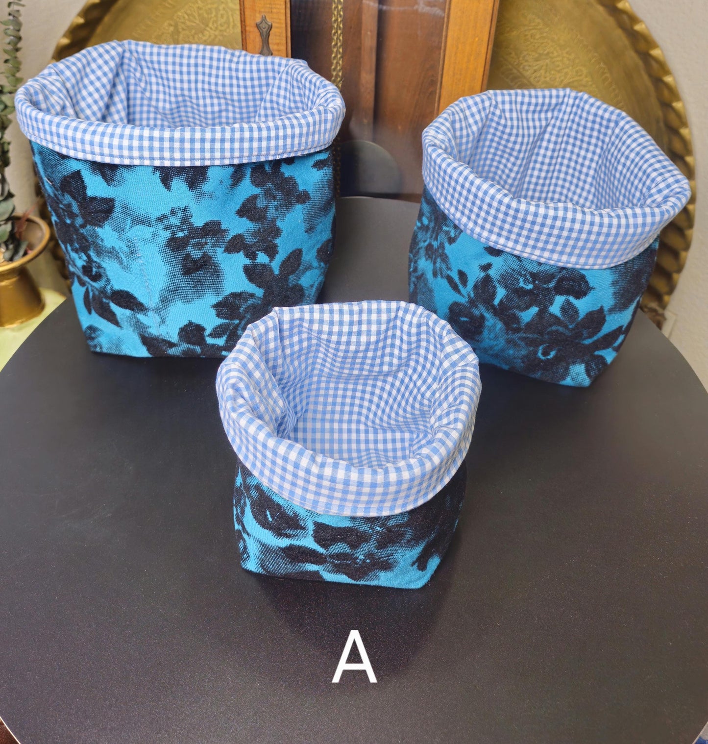 Handmade Fabric Storage Baskets