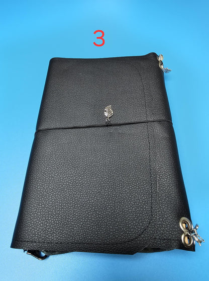 Handmade French Notebook with Charms and Velvet Pouch
