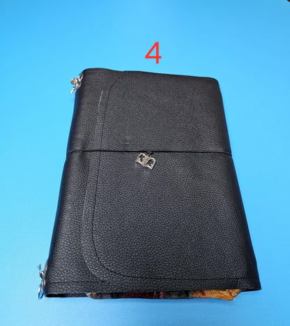 Handmade French Notebook with Charms and Velvet Pouch