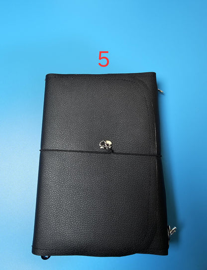 Handmade French Notebook with Charms and Velvet Pouch