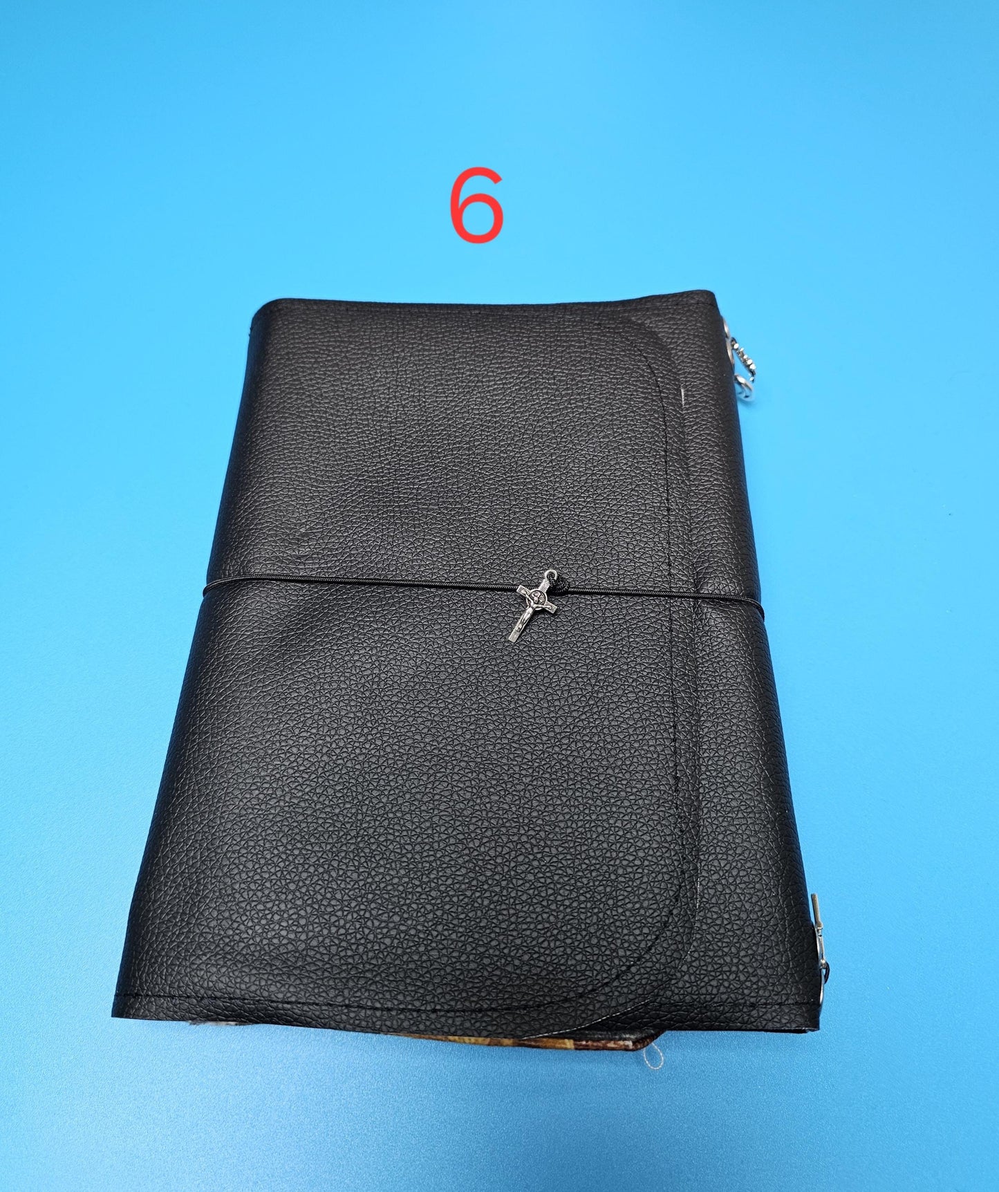 Handmade French Notebook with Charms and Velvet Pouch