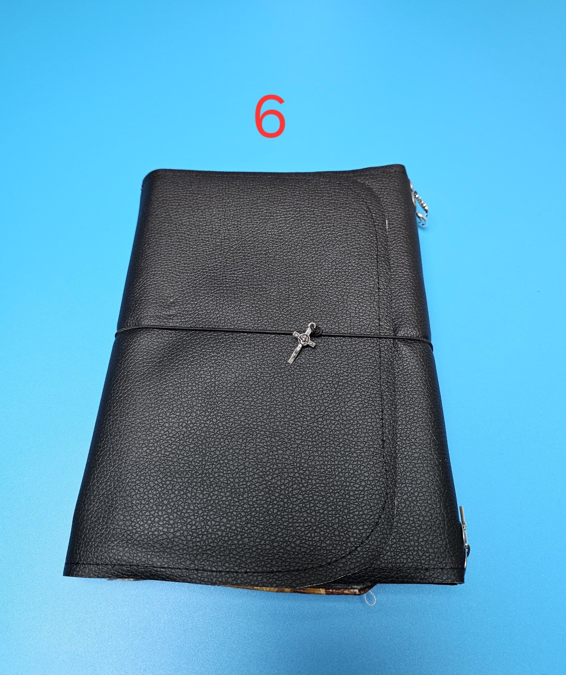 Handmade French Notebook with Charms and Velvet Pouch