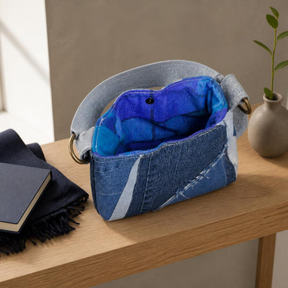 Handmade Denim Shoulder Bag