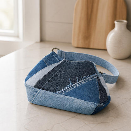 Handmade Denim Shoulder Bag