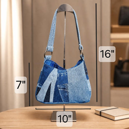 Handmade Denim Shoulder Bag