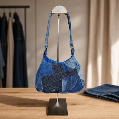 Handmade Denim Shoulder Bag