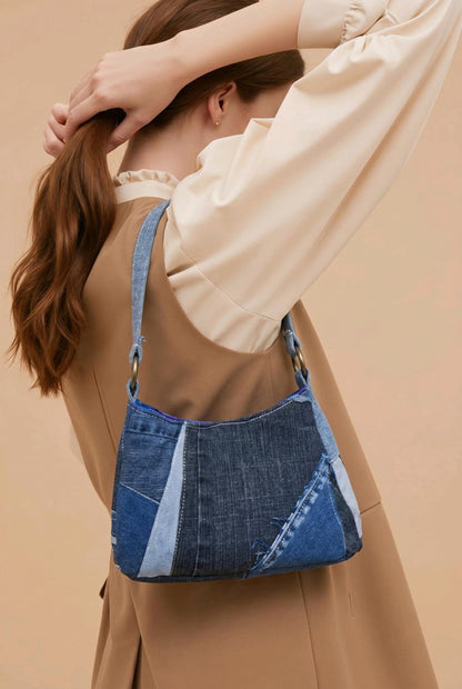 Handmade Denim Shoulder Bag