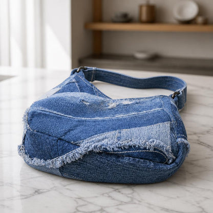 Handmade Denim Shoulder Bag