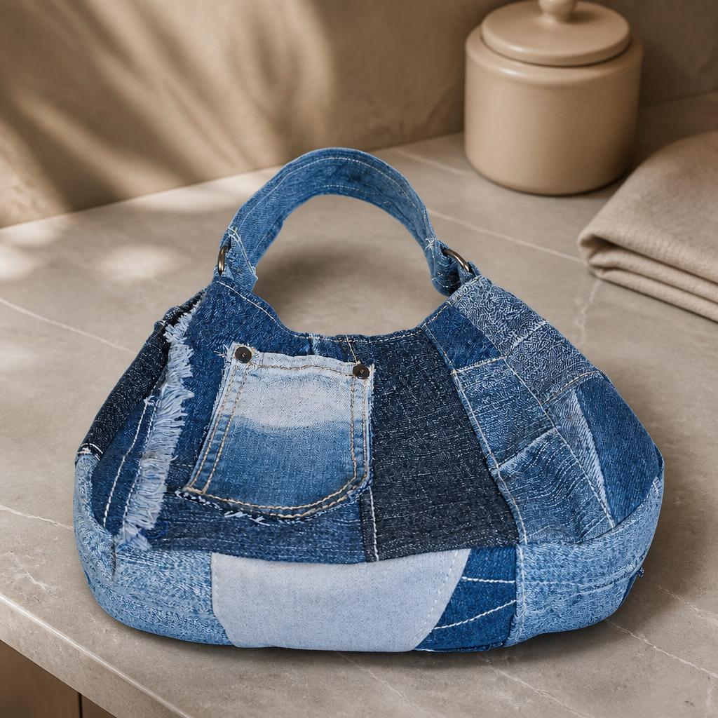 Handmade Denim Shoulder Bag