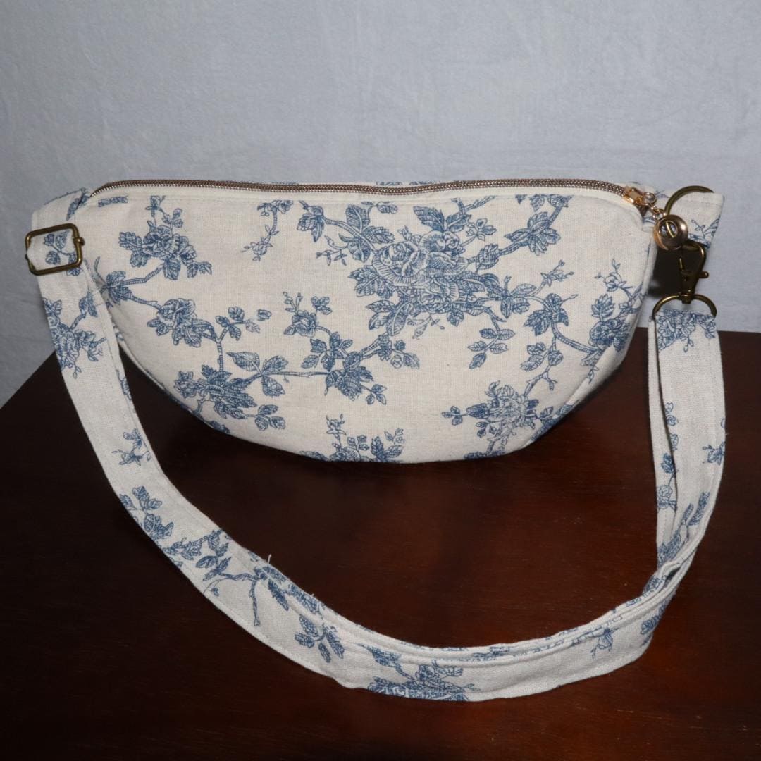Handmade Half Moon Crossbody Bag