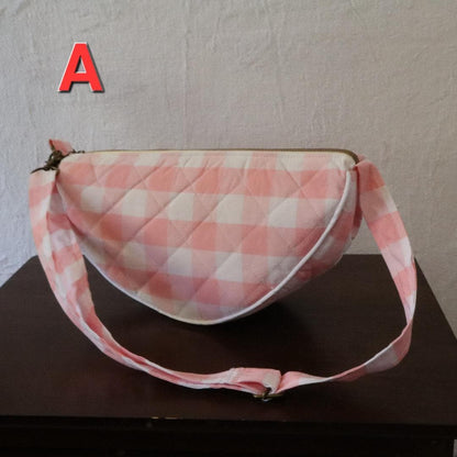 Handmade Half Moon Crossbody Bag