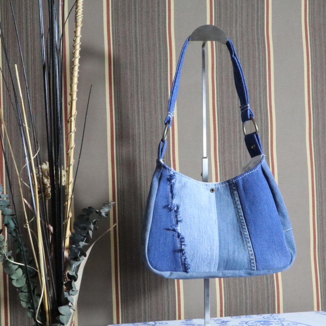 Handmade Denim Shoulder Bag